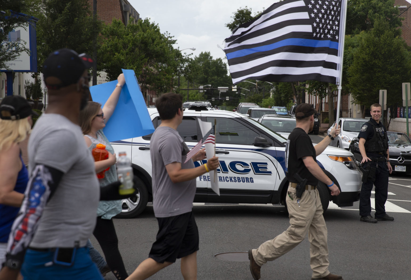 Back the Blue rally